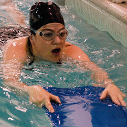 Photo of a swimmer training for a triathlon